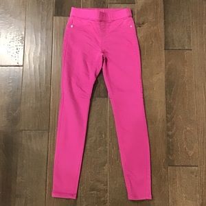 Justice fuchsia mid rise leggings